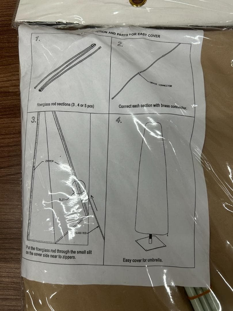 ガーデンパラソル　グレー