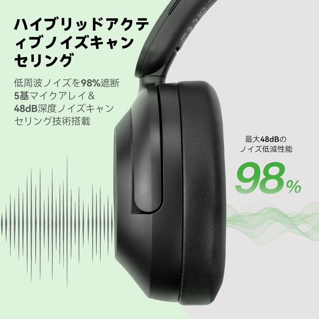 【新品】OneOdio Focus A6 ワイヤレスヘッドホン ANC LDAC