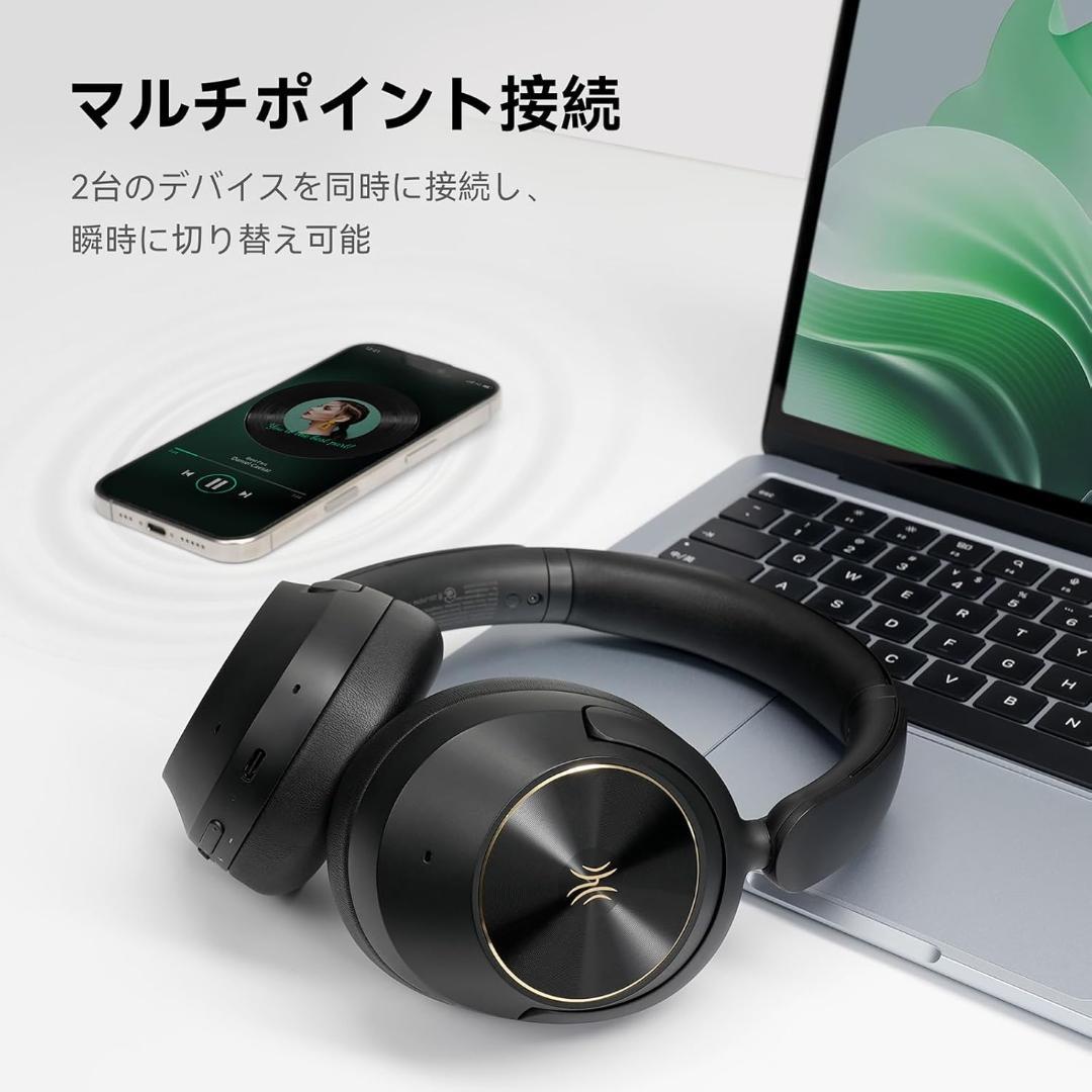 【新品】OneOdio Focus A6 ワイヤレスヘッドホン ANC LDAC