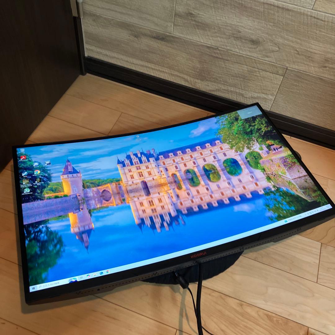 KOORUI 27E6QC 27インチ湾曲モニター HDMI DP搭載