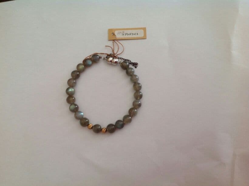 ラブラドライト 18k 8ミリ パワーストーンブレスレット