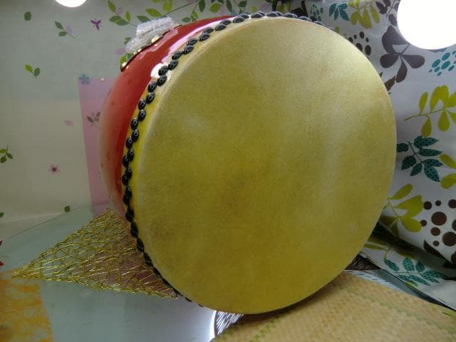 ☆限定(送料無料)39.980円3mサージ/モス布付エイサー大太鼓44cm撥付き