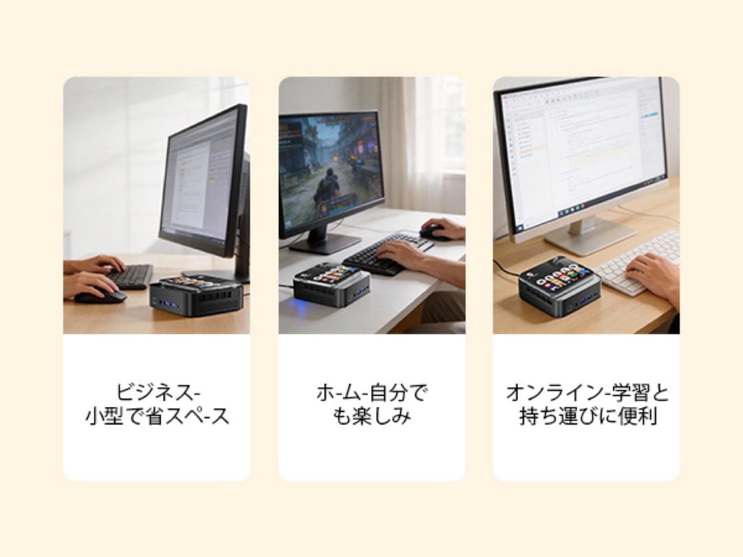 ミニPC i5 14450HX 16GB 512GB SSD Win11 4K