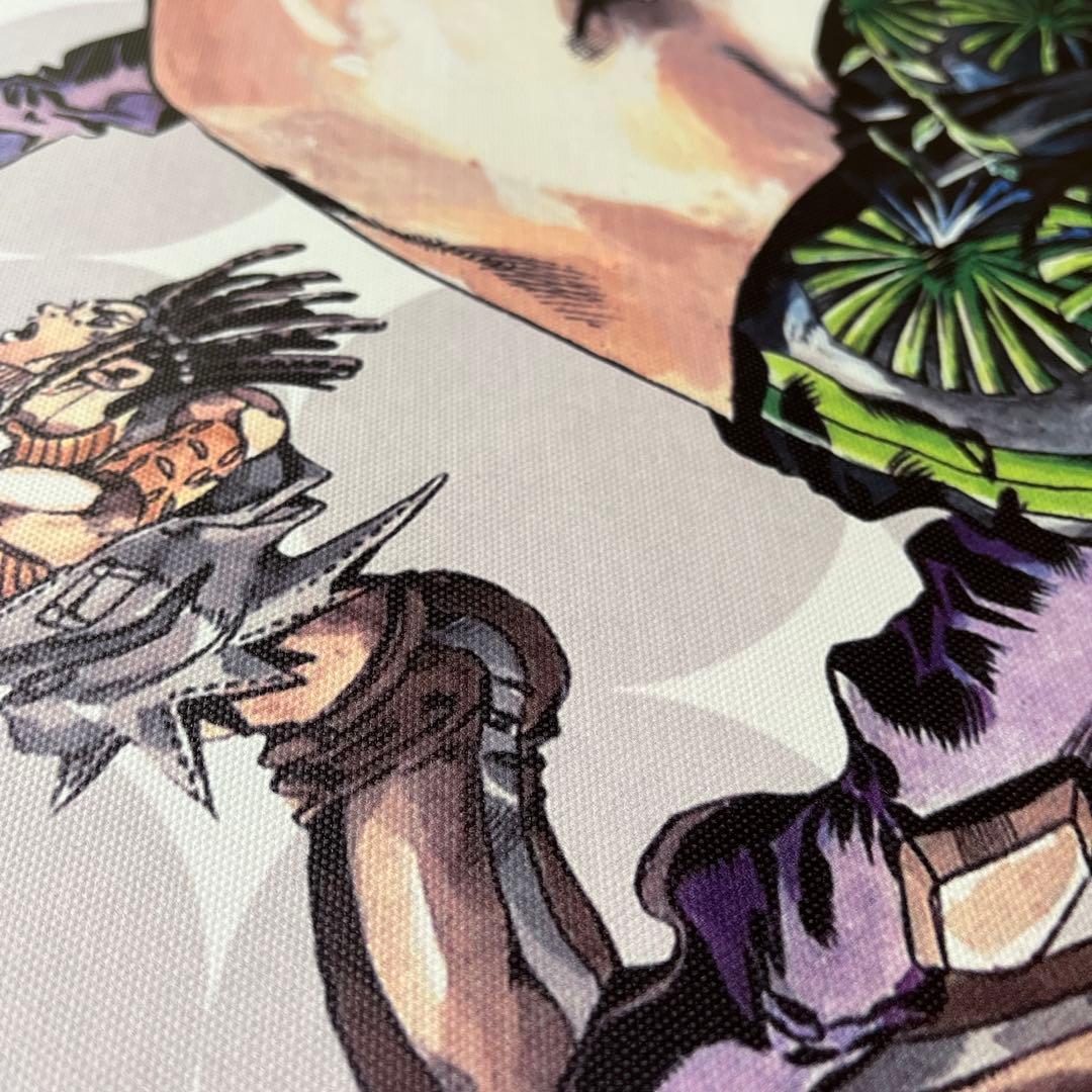 ジョジョの奇妙な冒険　布ポスター　ストーンオーシャン 徐倫 荒木飛呂彦 アート