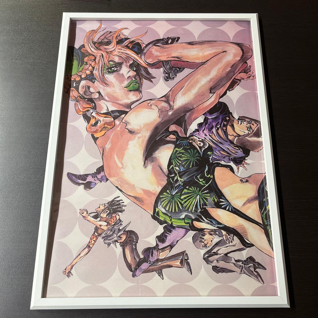 ジョジョの奇妙な冒険　布ポスター　ストーンオーシャン 徐倫 荒木飛呂彦 アート