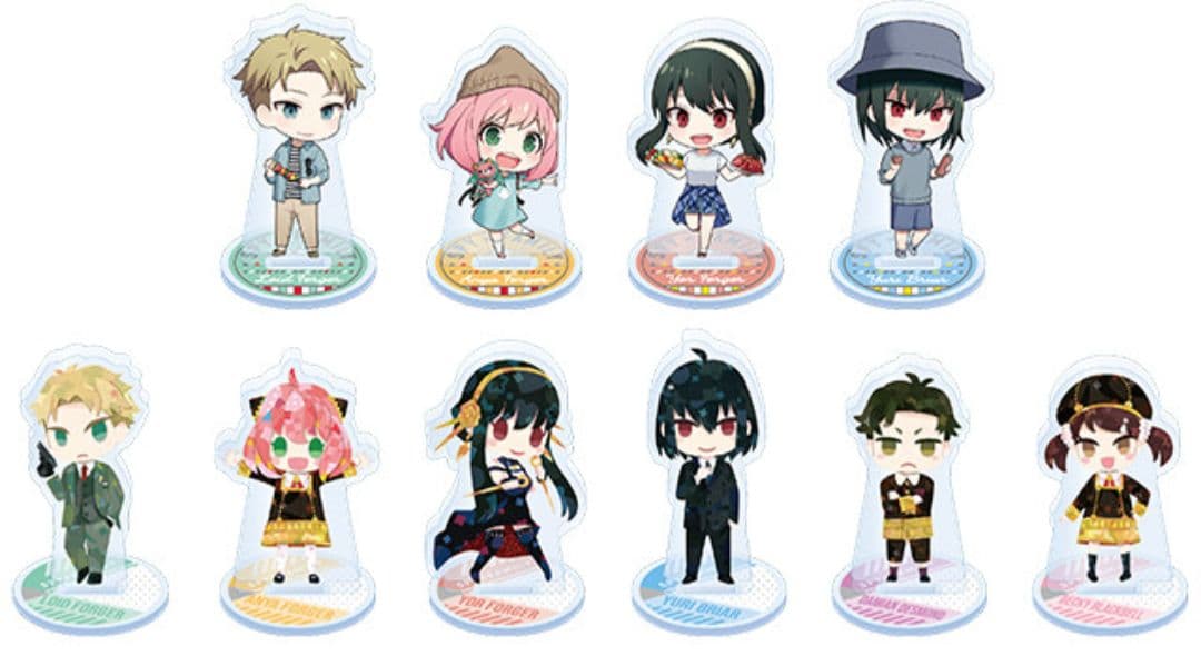 スパイファミリー　デフォルメアクリルスタンド　キャンプバージョン　全10種セット