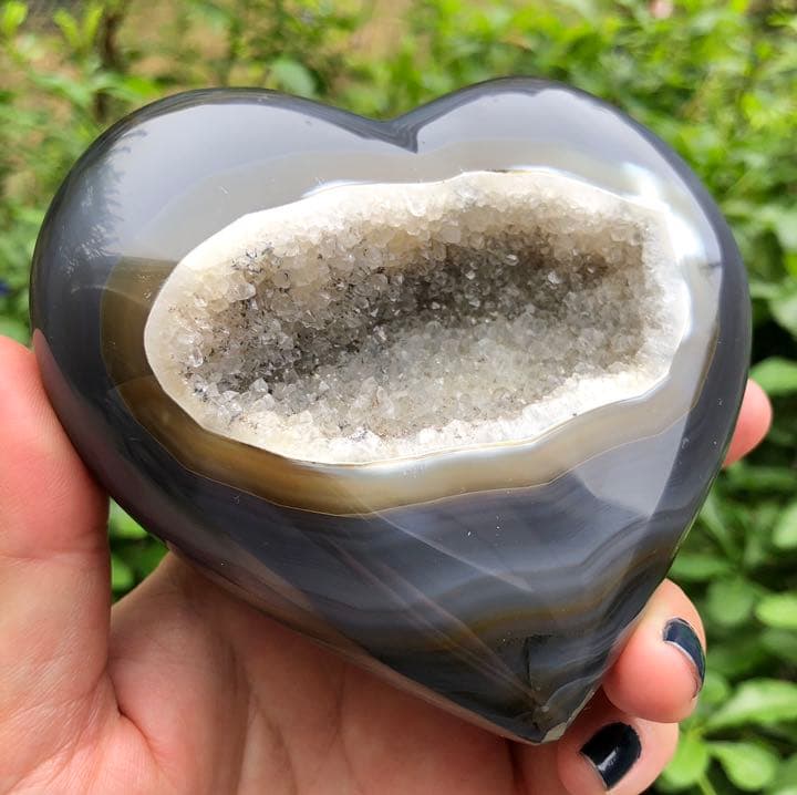 ブラックアゲート ハート