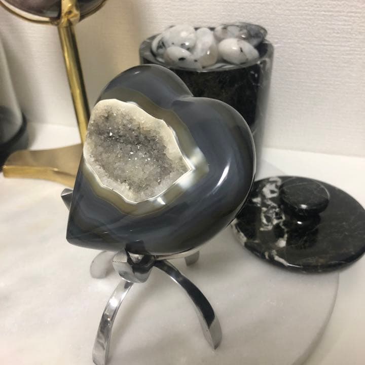 ブラックアゲート ハート