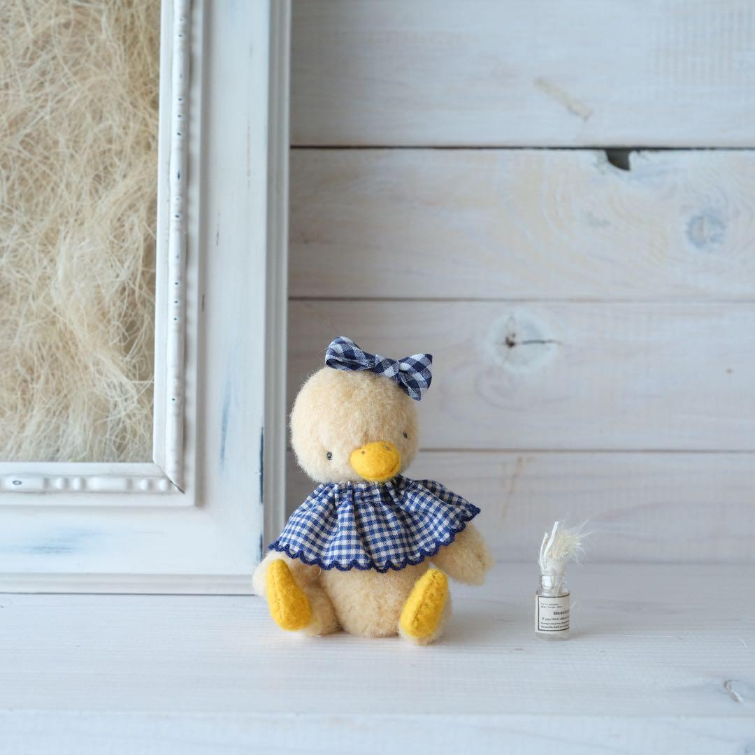 ひよこのぬいぐるみ　ブルーリボンちゃん テディベア　teddy bear