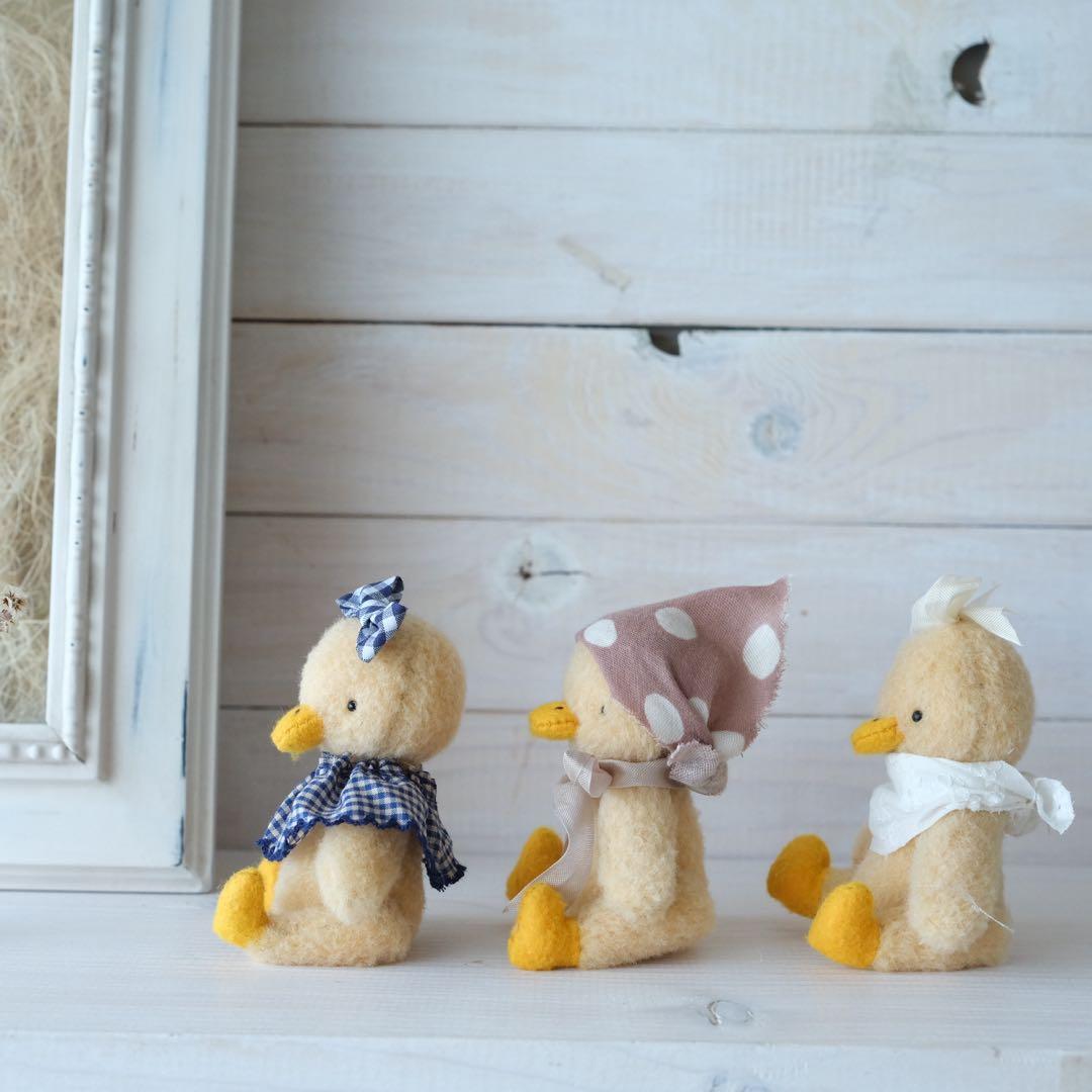 ひよこのぬいぐるみ　ブルーリボンちゃん テディベア　teddy bear