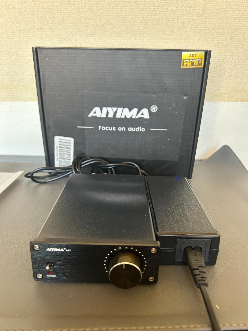 ●AIYIMA モノラルパワーアンプ　A07　300W　ブラック　動作確認済み