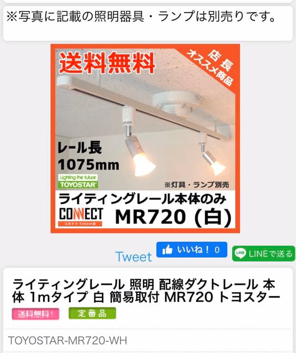【新品・未使用】 照明器具　ダクトレール