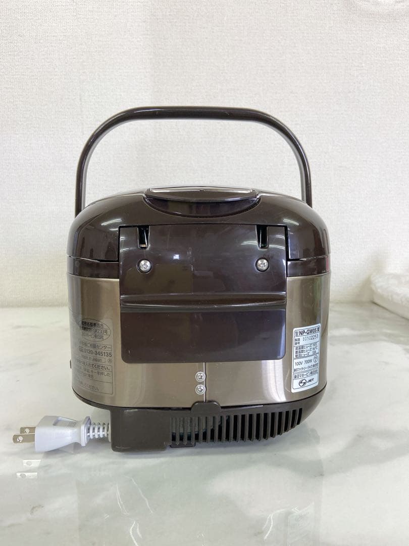 ＄【通電OK】象印 IH炊飯器 NP-GW05 3合炊き ステンレスブラウン