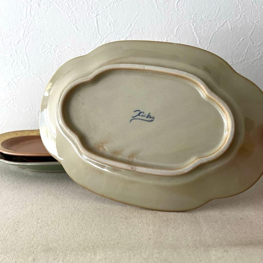 ○M85○エクレクティックカイカイ　オーバル皿【5枚】未使用　モダン