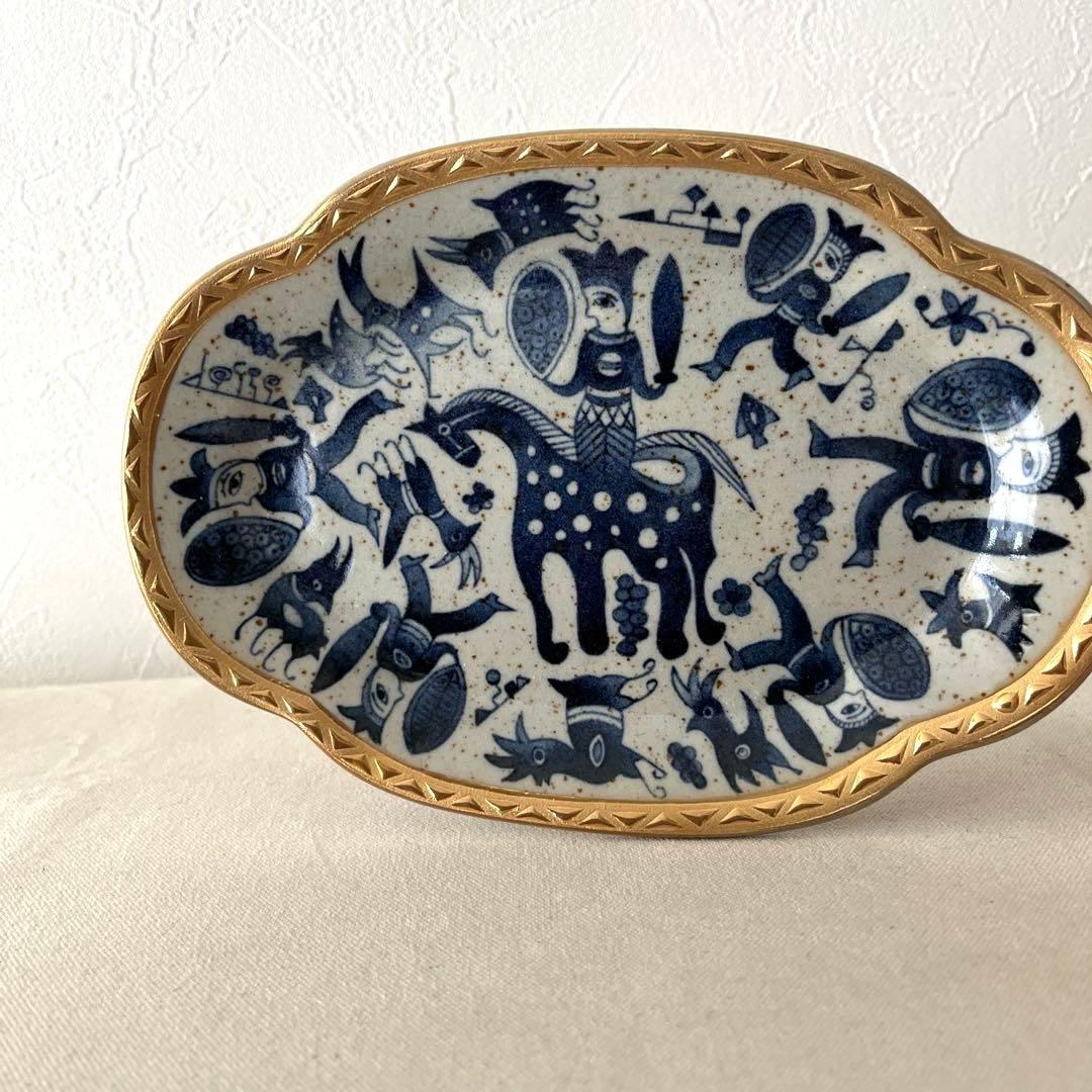 ○M85○エクレクティックカイカイ　オーバル皿【5枚】未使用　モダン