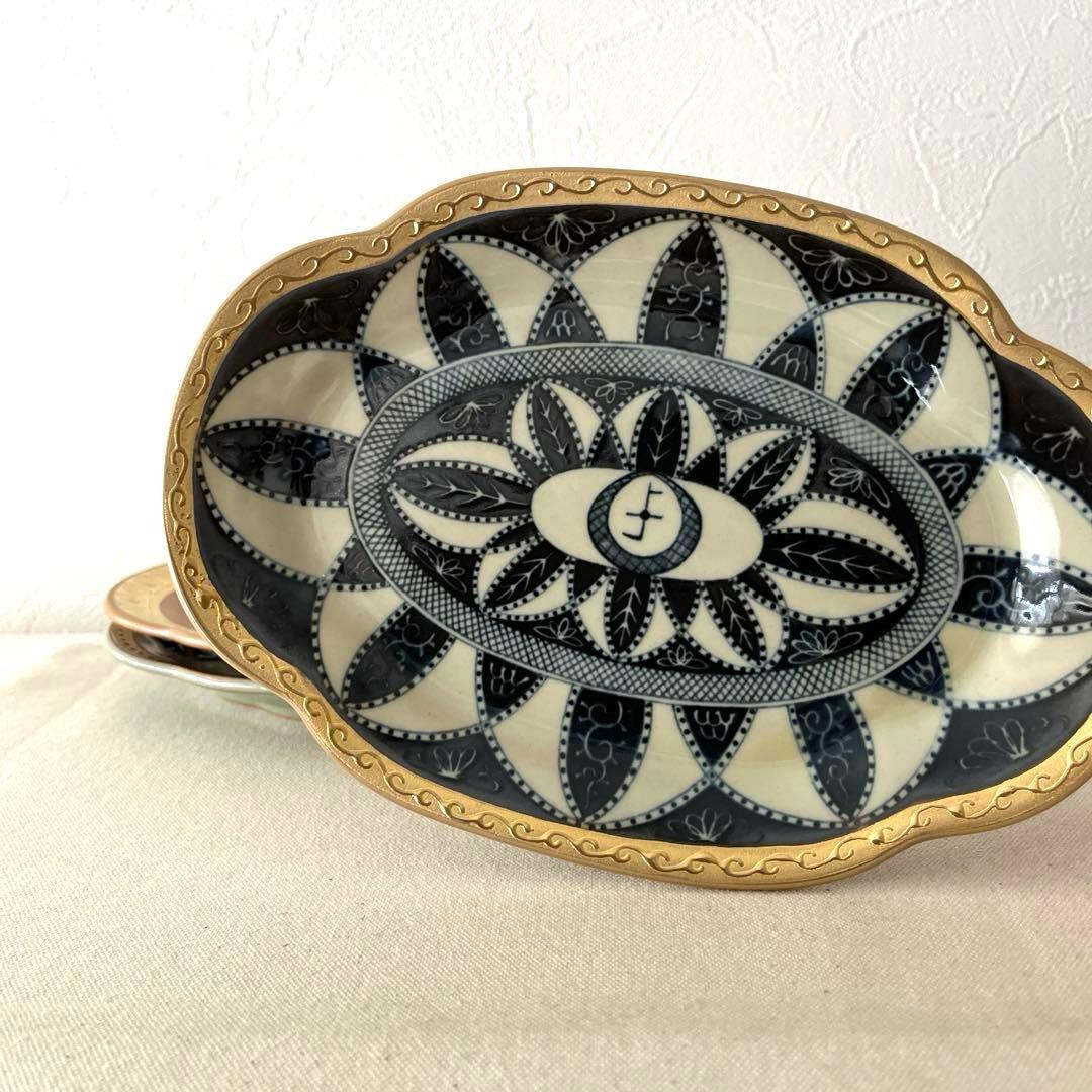 ○M85○エクレクティックカイカイ　オーバル皿【5枚】未使用　モダン