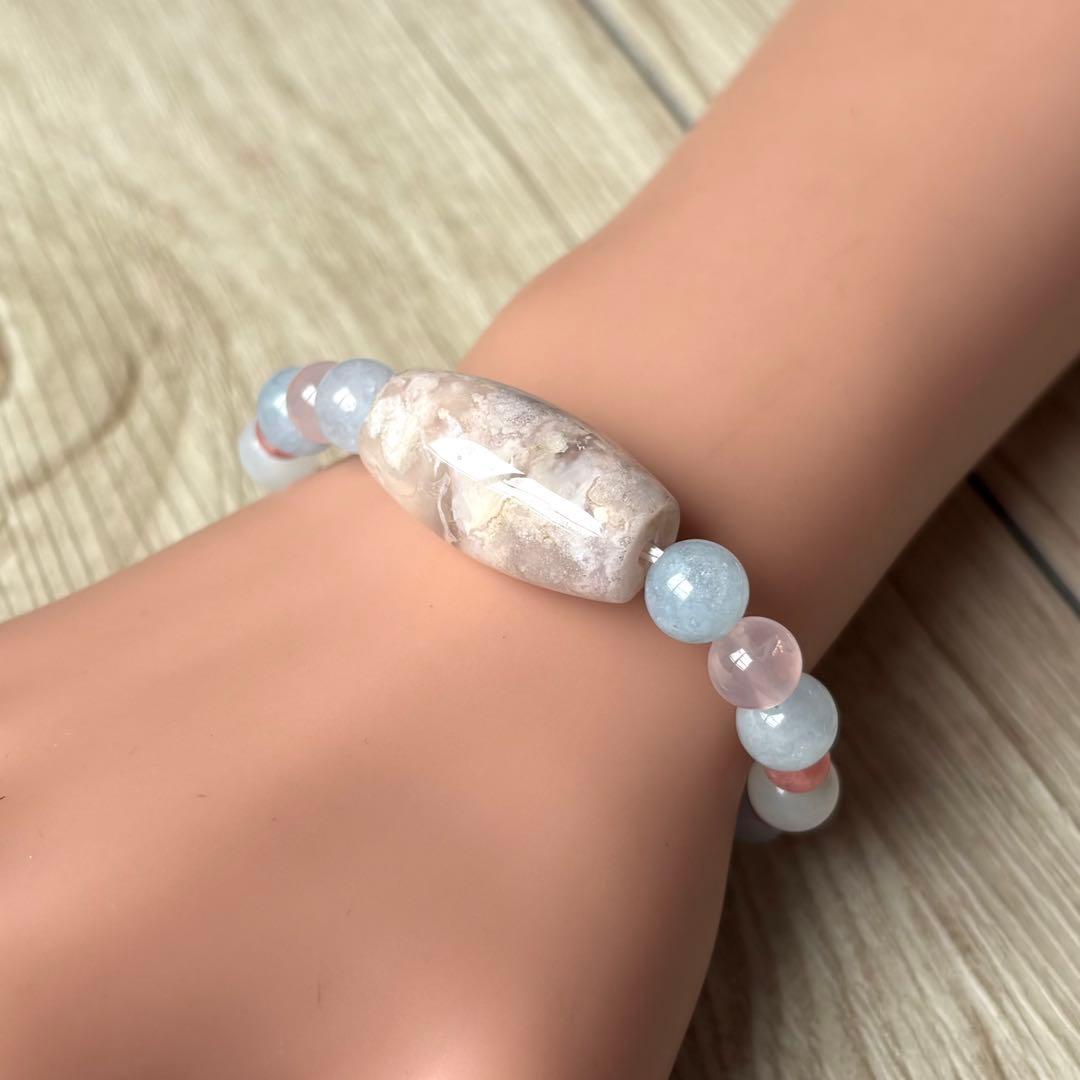 絆を深める/チェリーブロッサム他/天然石ブレスレット/パワーストーンブレスレット