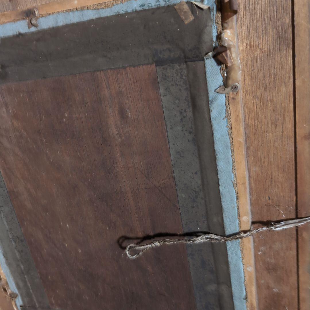 刺繍　風車と船のタペストリー 約60cm x 80cm