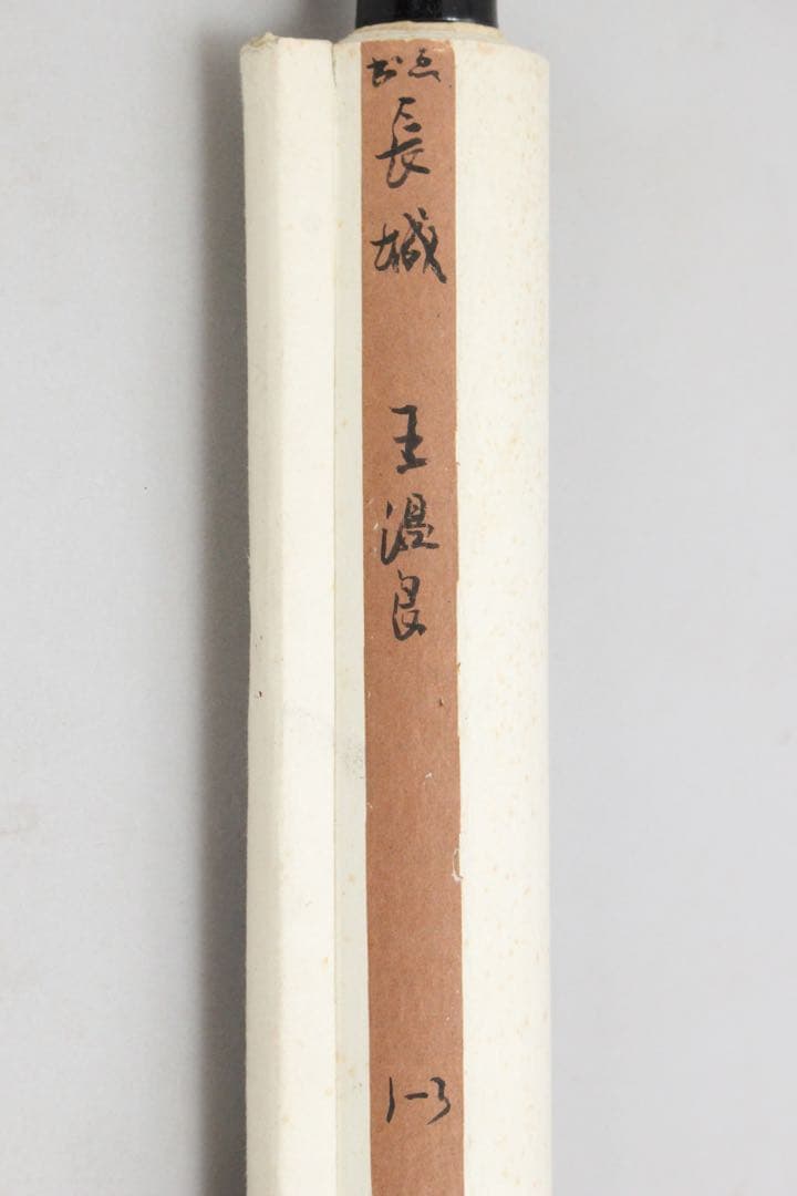 No5786 掛軸　王温良　長城画賛　紙本　唐物　中国画　万里の長城　送料無料