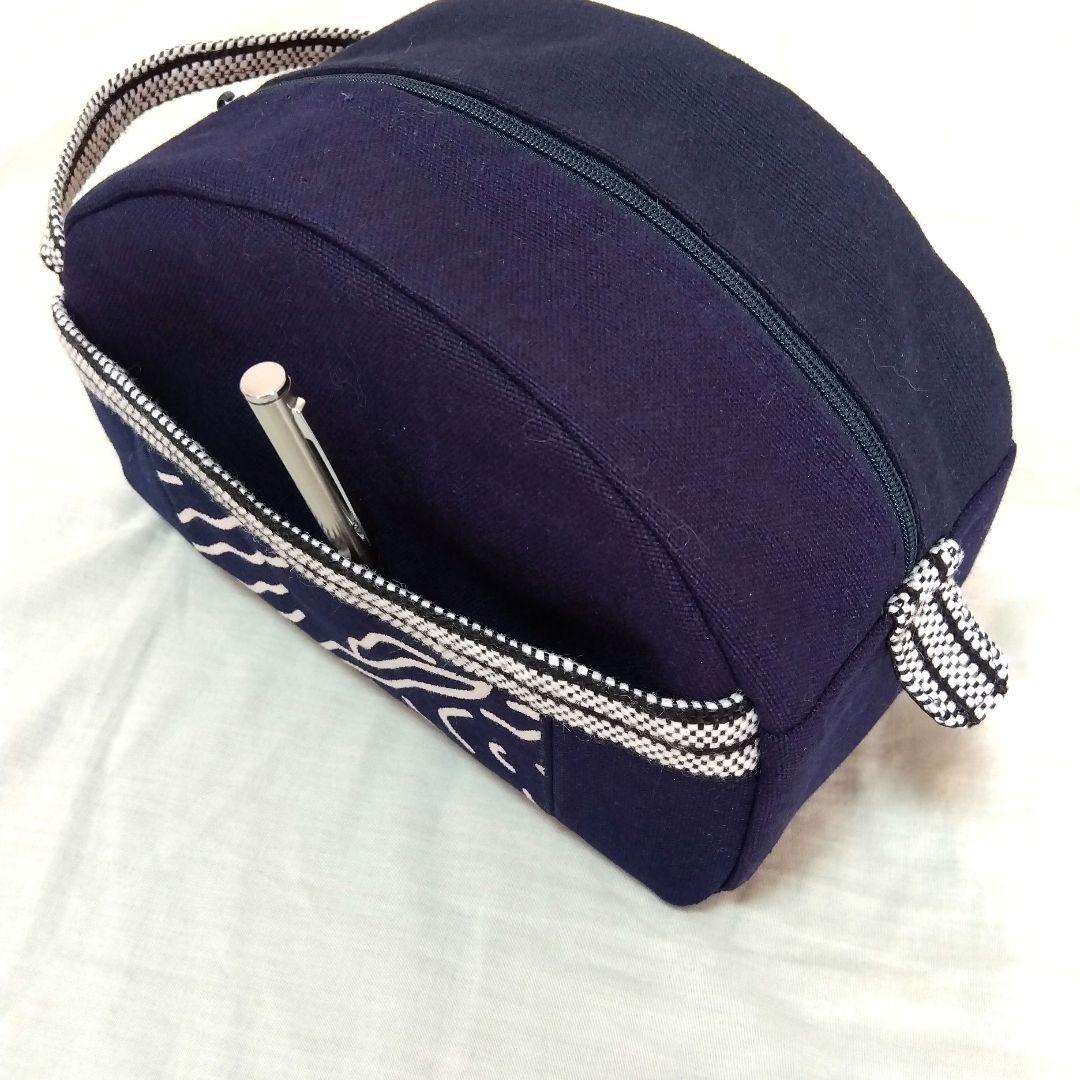 酒屋前掛けリメイク　トート＆ポーチ