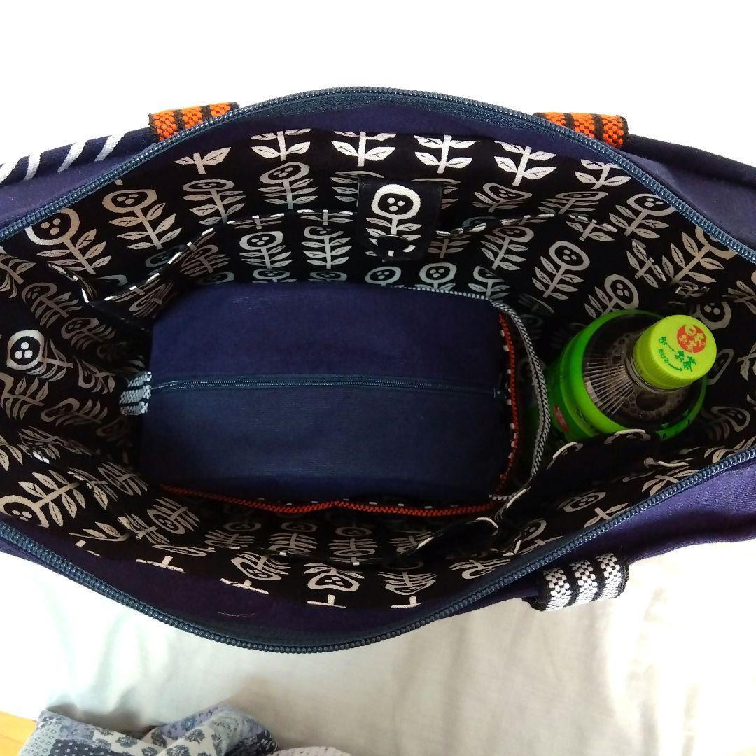 酒屋前掛けリメイク　トート＆ポーチ