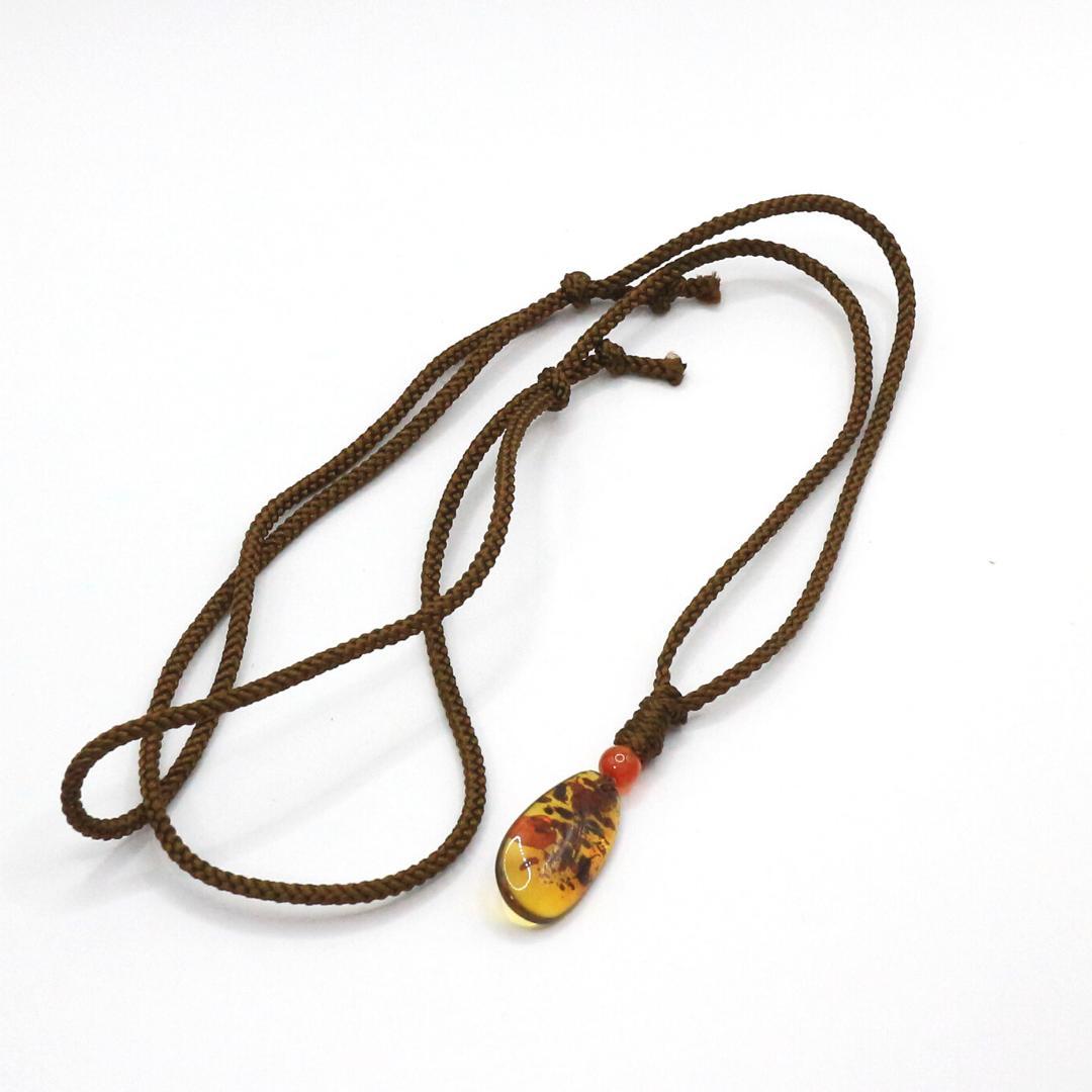 ハニーナッツアンバー （琥珀） 穴あき タンブル kaseki42