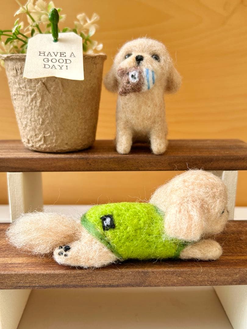 花凜♪犬 MIXちゃん 羊毛フェルト ハンドメイド