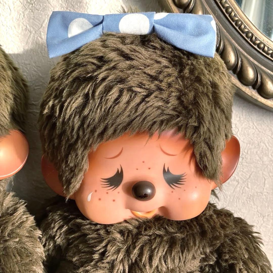 【初代タイプ】モンチッチ 男の子 女の子 セット 大サイズ ブルーアイ 当時物