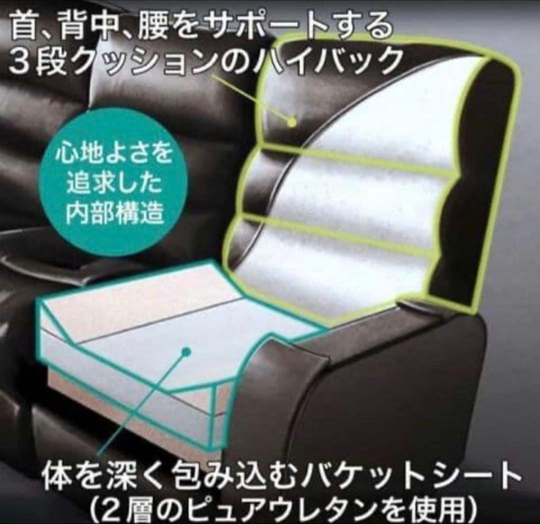 【3/22まで】ニトリ 電動リクライニングソファ 3人掛け　美品