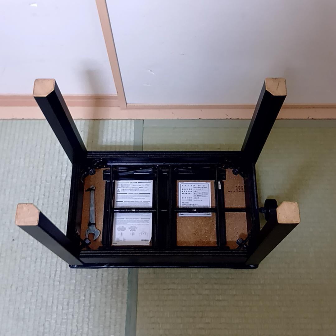 【週末特価】YAMAHA　ヤマハ　ピアノ椅子　高さ調整可能　ブラック　昇降式