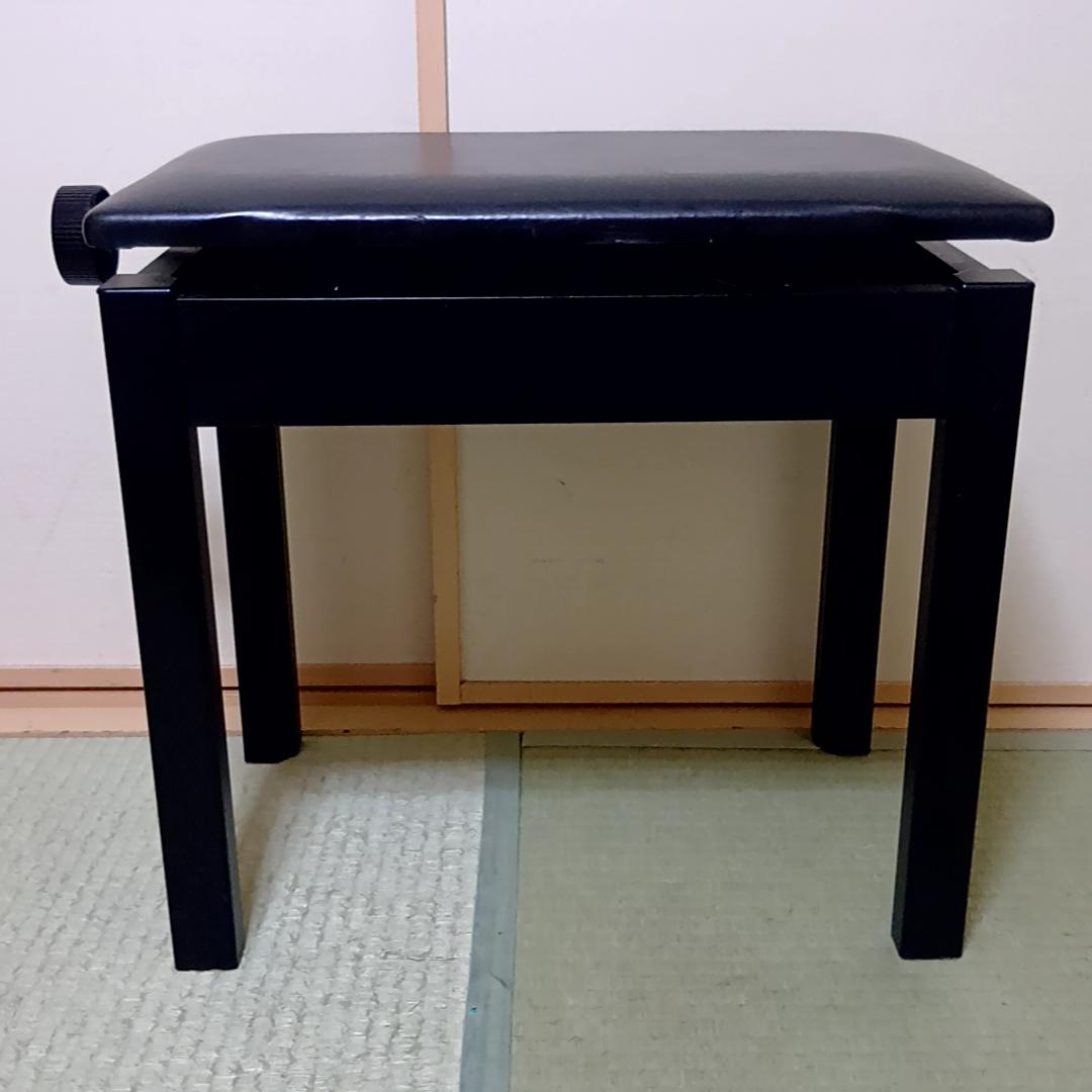 【週末特価】YAMAHA　ヤマハ　ピアノ椅子　高さ調整可能　ブラック　昇降式