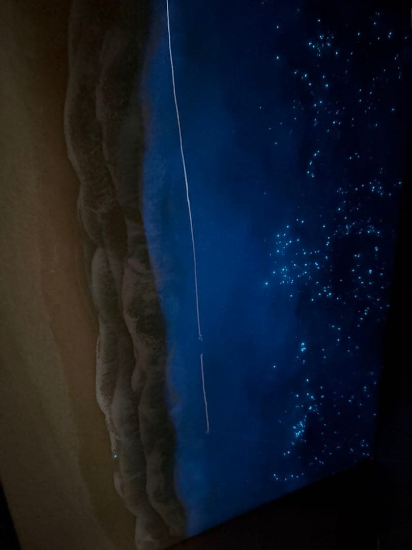 アートパネル　レジンアート　波レジン