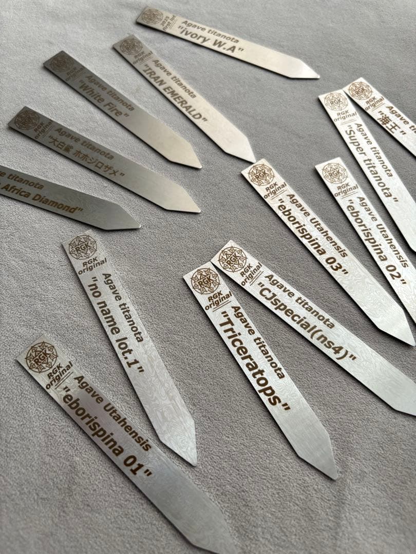 ★高級感抜群★【5本】ステンレスタグ プランツタグ 植物ラベル