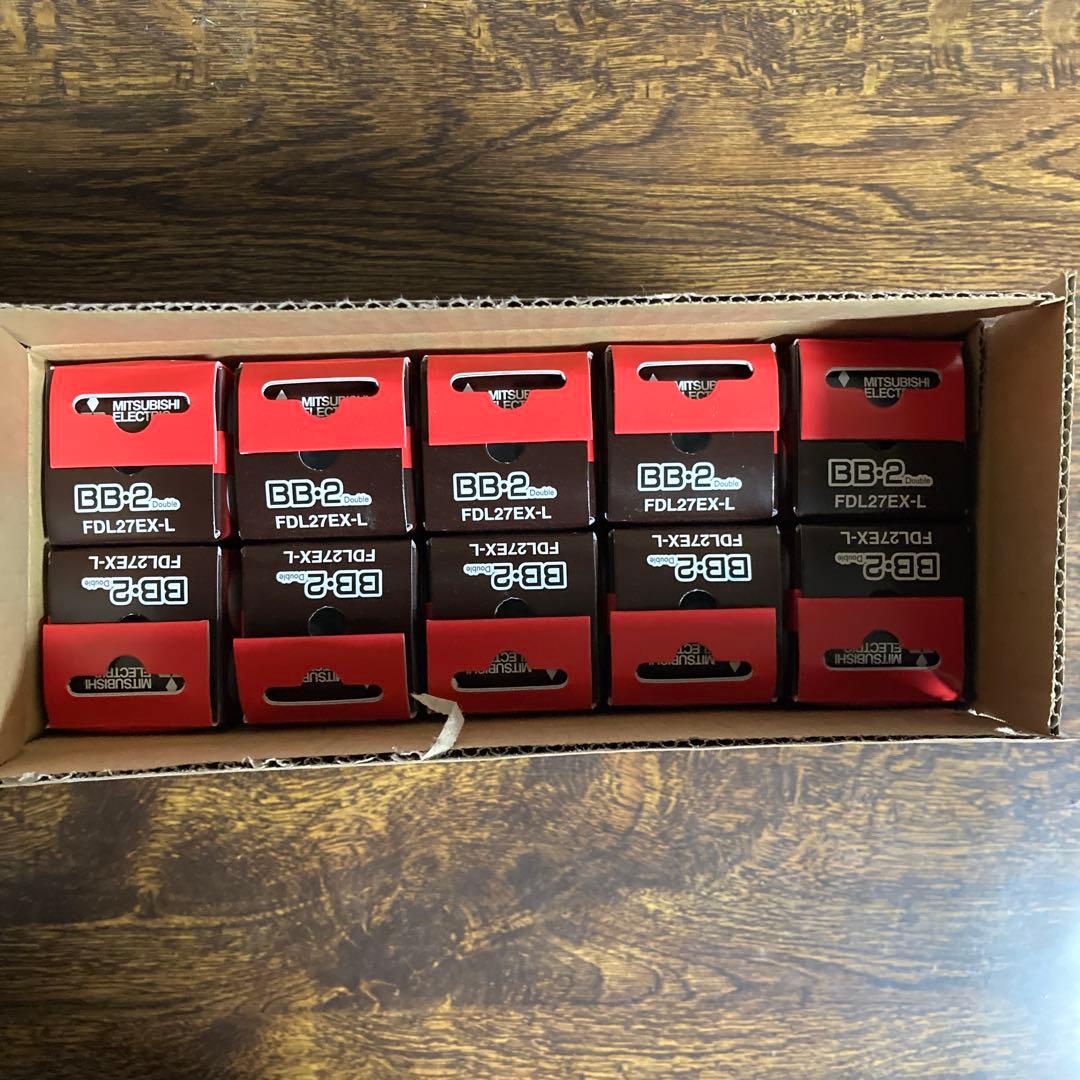 MITSUBISHI FDL27EX-L コンパクト蛍光灯 10個入り