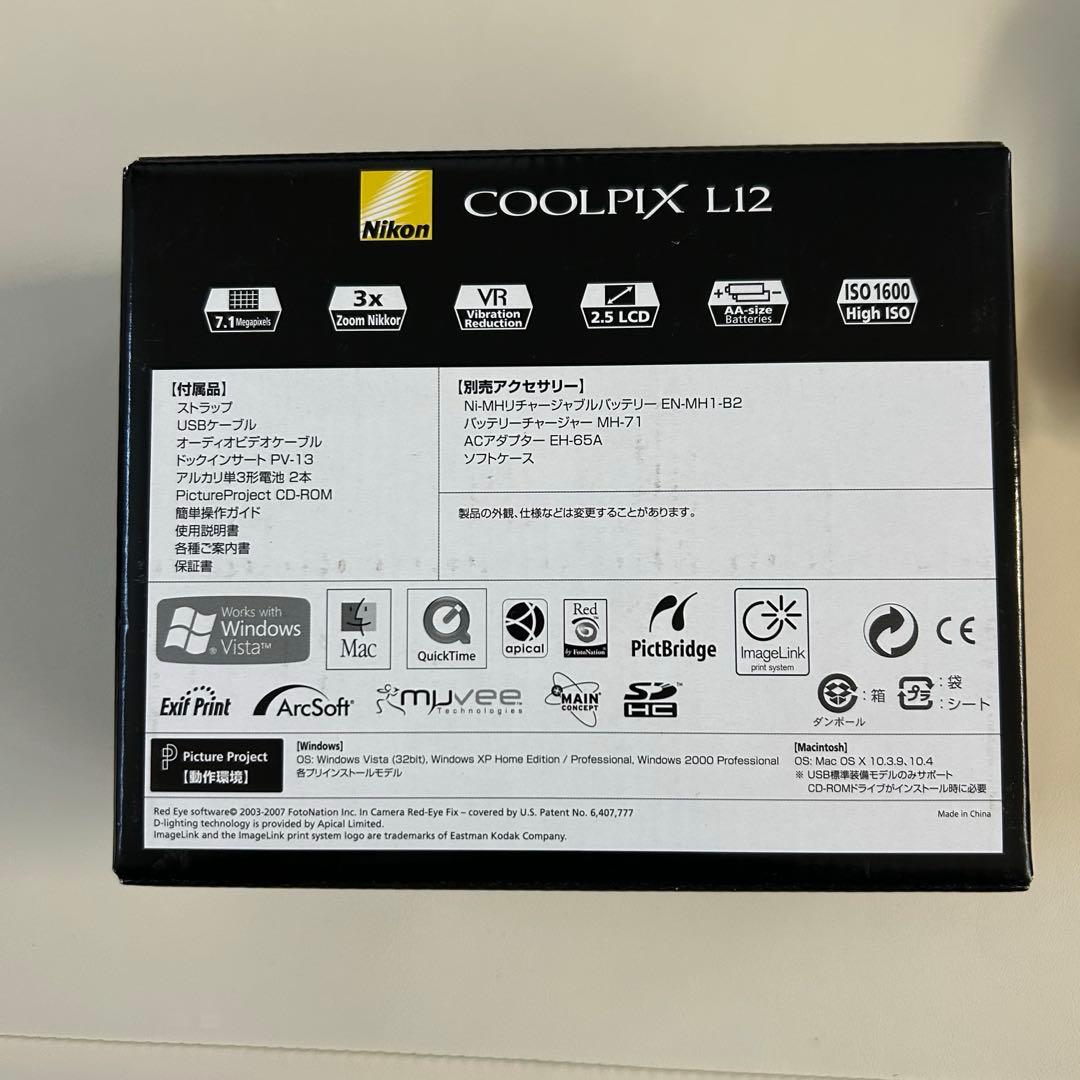 Nikon COOLPIX L12 コンパクトデジタルカメラ