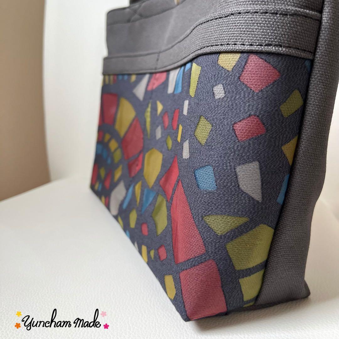 《頒布ハンドバッグ》　差し色　ハンドメイド