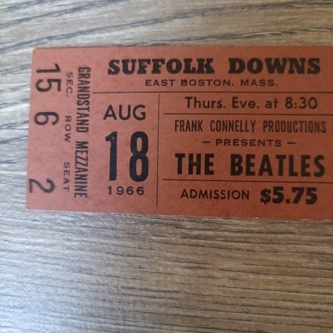 BEATLES 1966 未使用コンサートチケット ボストン アメリカ
