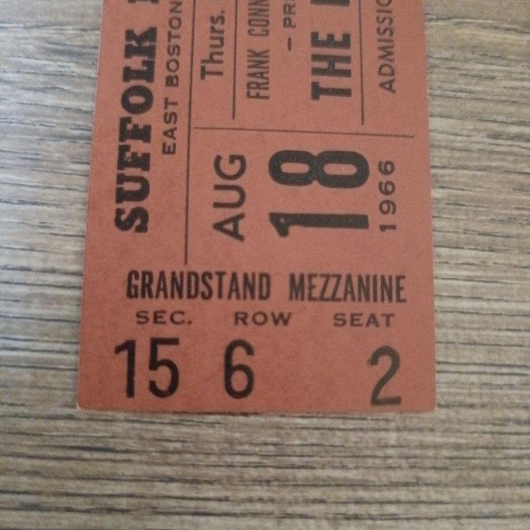 BEATLES 1966 未使用コンサートチケット ボストン アメリカ