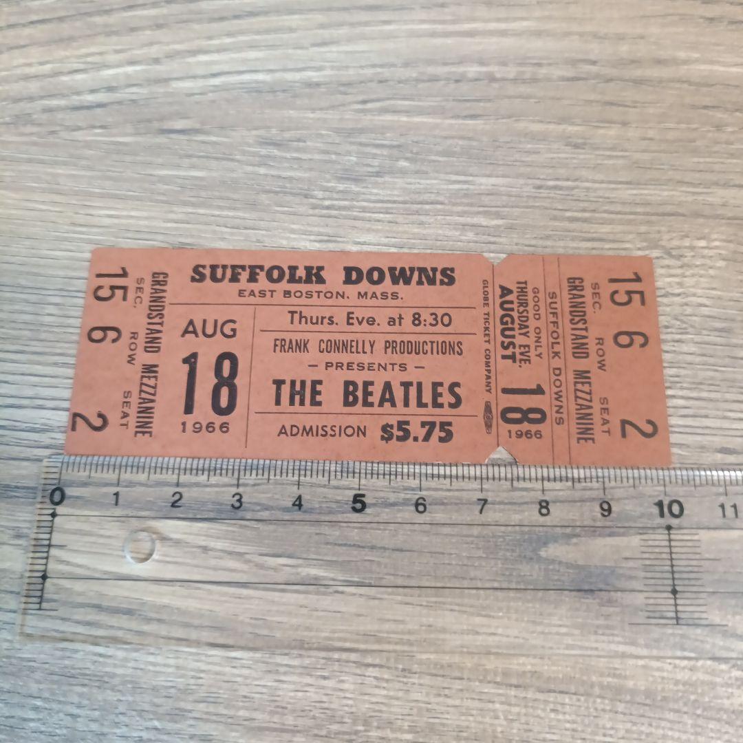 BEATLES 1966 未使用コンサートチケット ボストン アメリカ