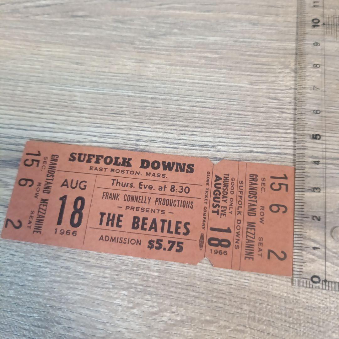 BEATLES 1966 未使用コンサートチケット ボストン アメリカ