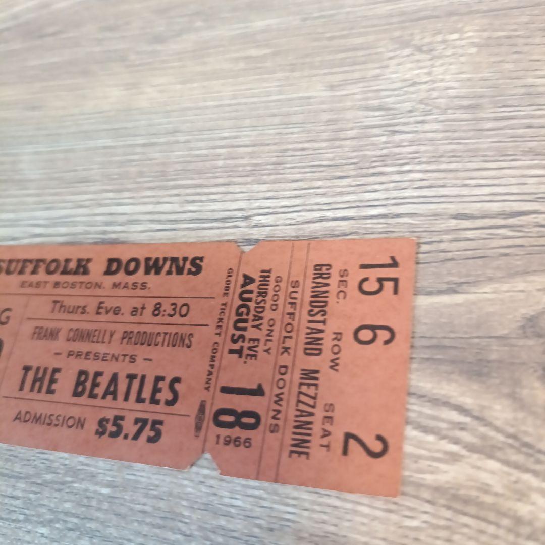 BEATLES 1966 未使用コンサートチケット ボストン アメリカ