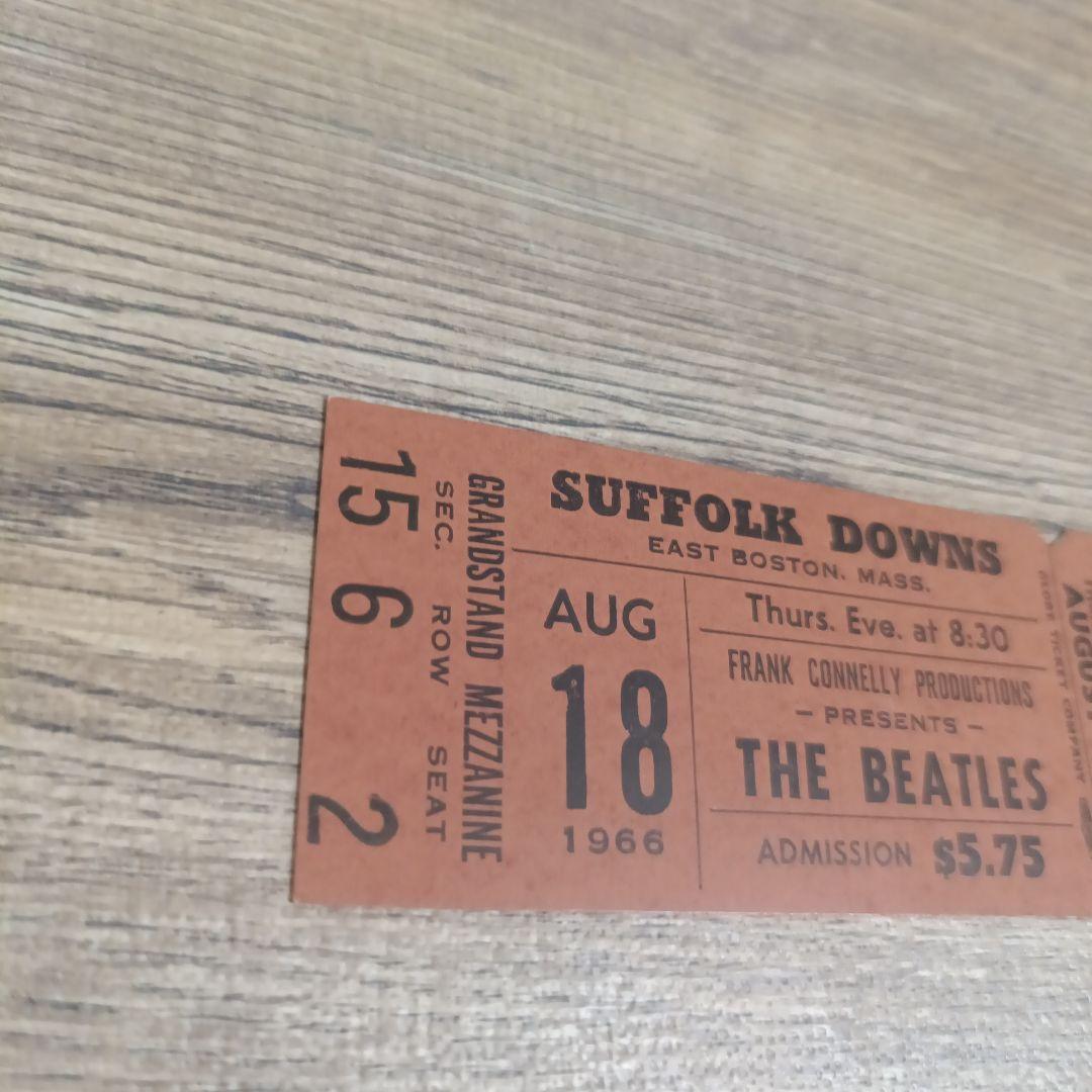 BEATLES 1966 未使用コンサートチケット ボストン アメリカ