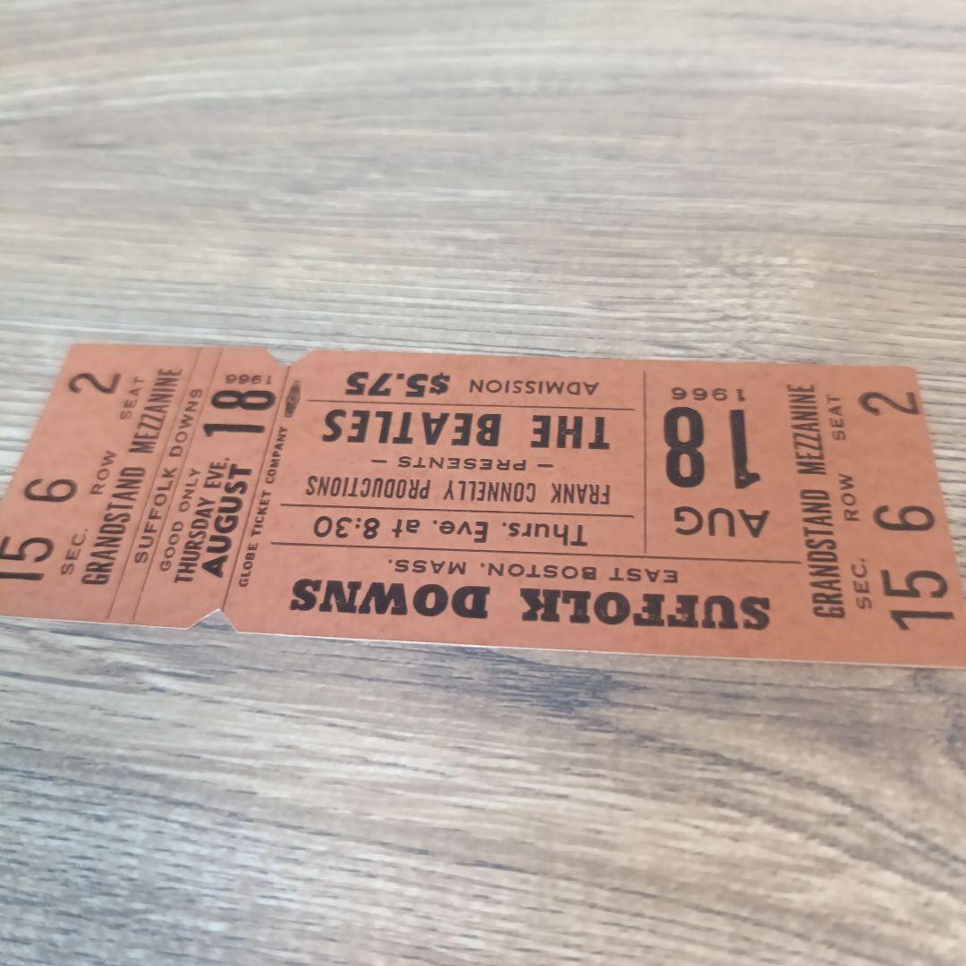BEATLES 1966 未使用コンサートチケット ボストン アメリカ