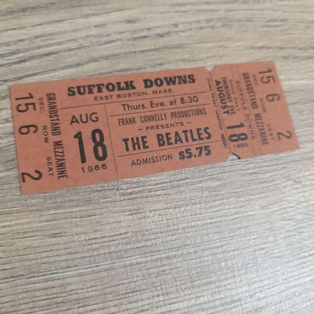 BEATLES 1966 未使用コンサートチケット ボストン アメリカ
