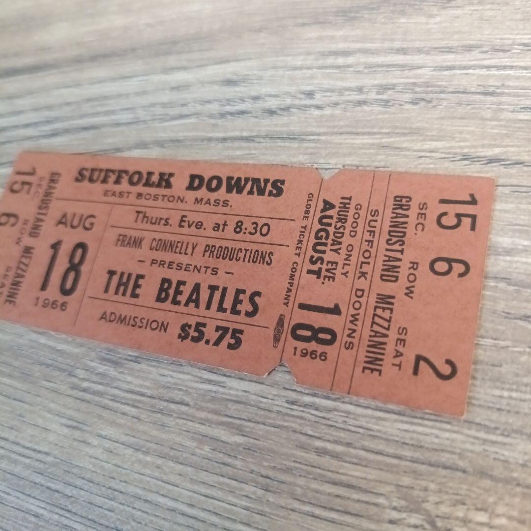BEATLES 1966 未使用コンサートチケット ボストン アメリカ