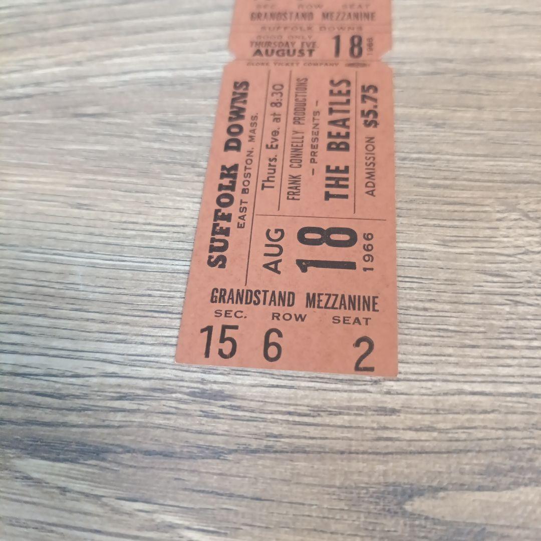 BEATLES 1966 未使用コンサートチケット ボストン アメリカ