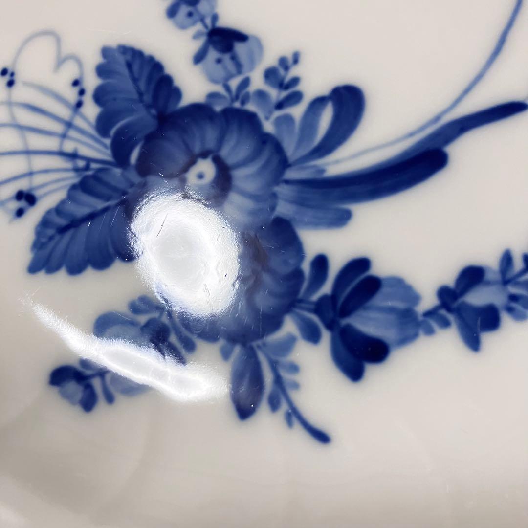 ロイヤルコペンハーゲン プレート ブルーフラワー カーブ