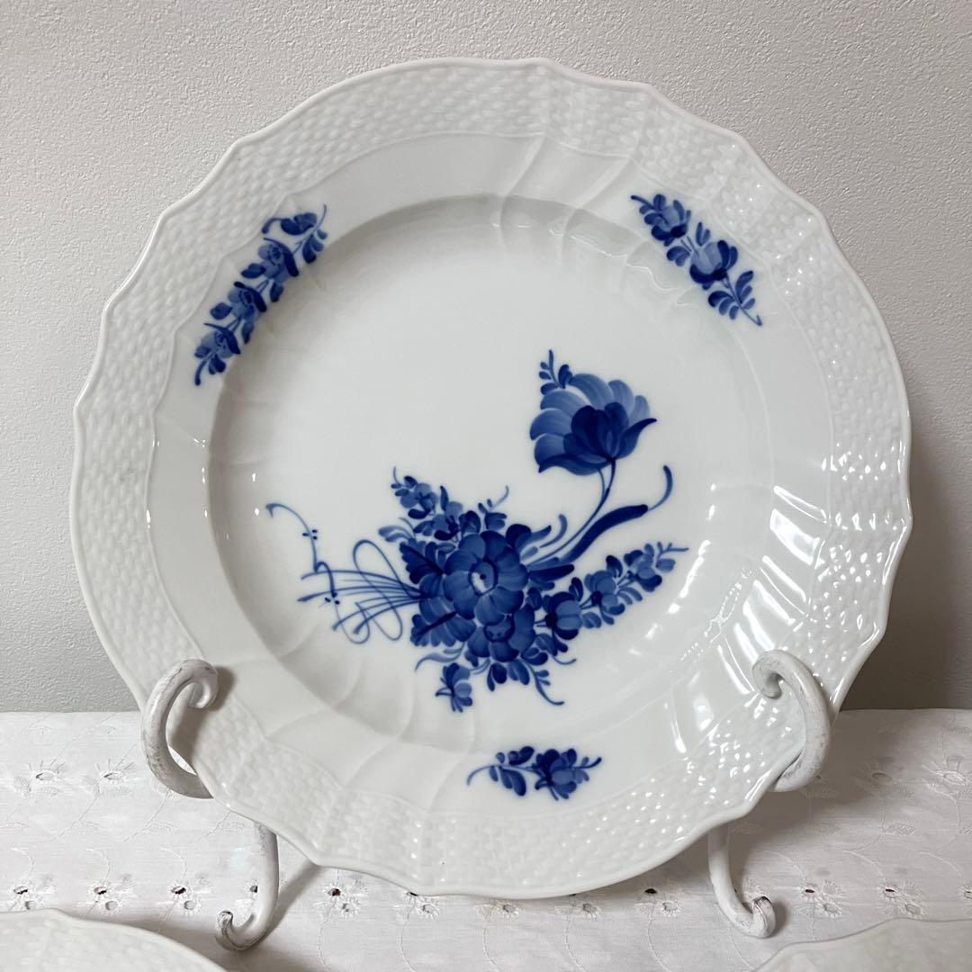 ロイヤルコペンハーゲン プレート ブルーフラワー カーブ