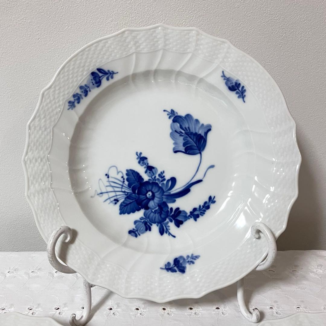 ロイヤルコペンハーゲン プレート ブルーフラワー カーブ
