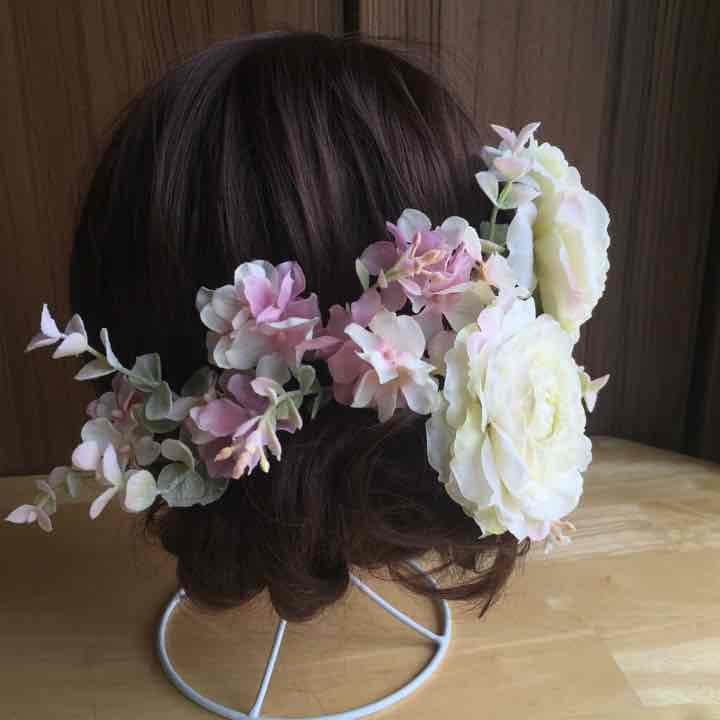 ハンドメイド新品:ラナンキュラスヘアパーツ